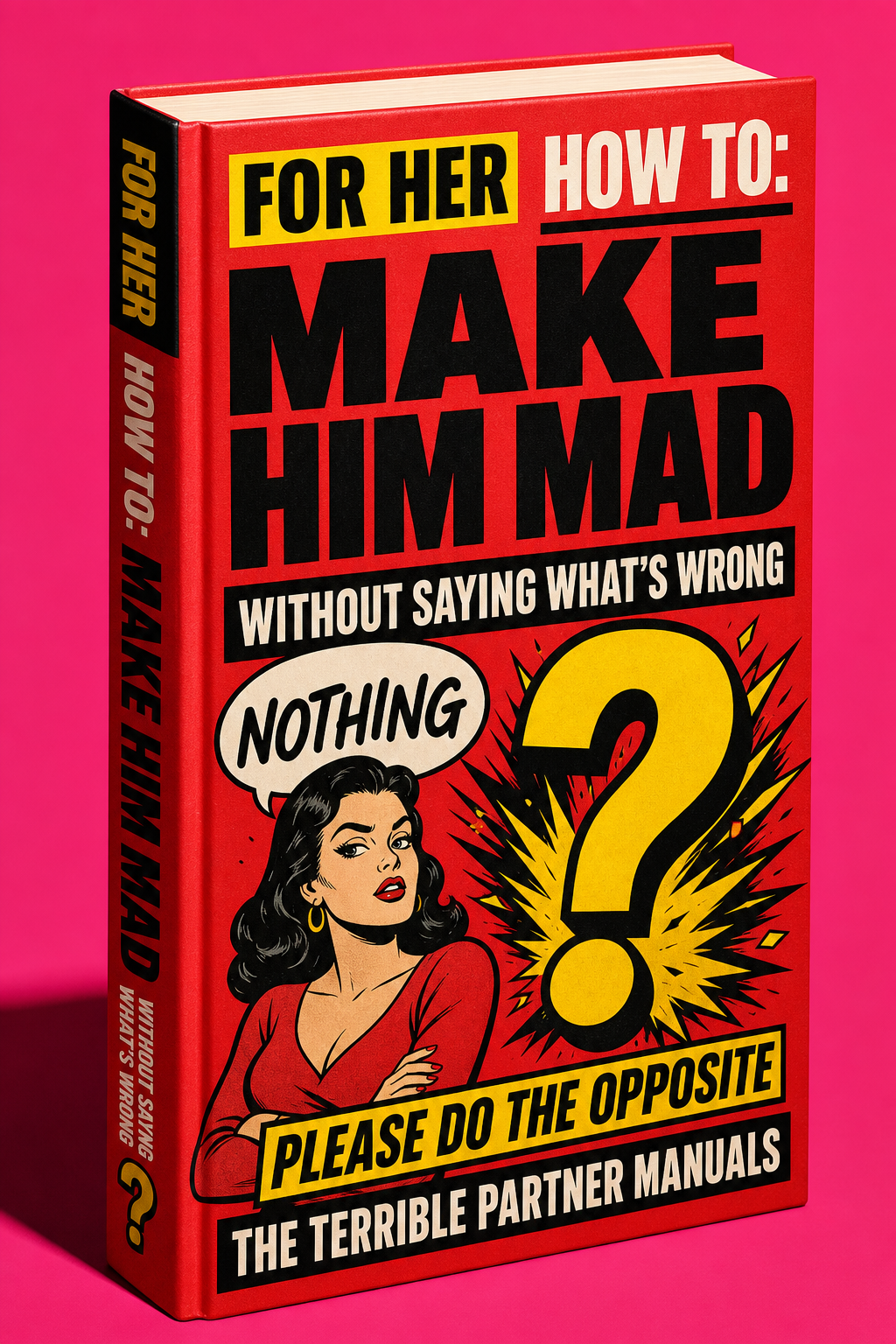 For Her bold satirical hardcover book